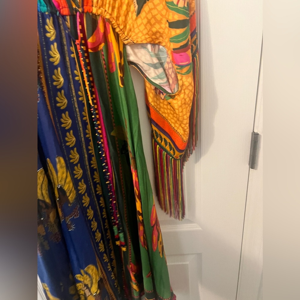Farm Rio Scarf Print Kaftan - Picture 7 of 14